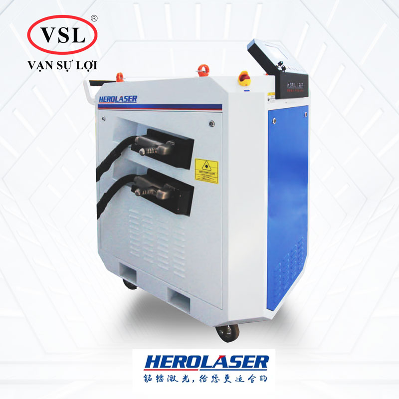 Máy làm sạch laser tích hợp 2 đầu súng - Hero Laser