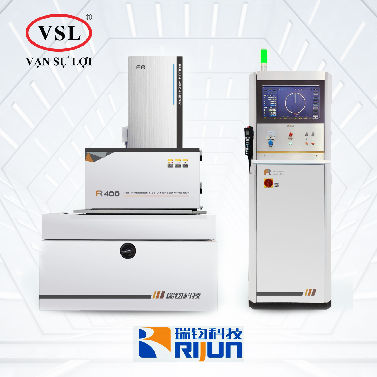 Máy Cắt Dây CNC Động Cơ Servo RIJUN - FR-400