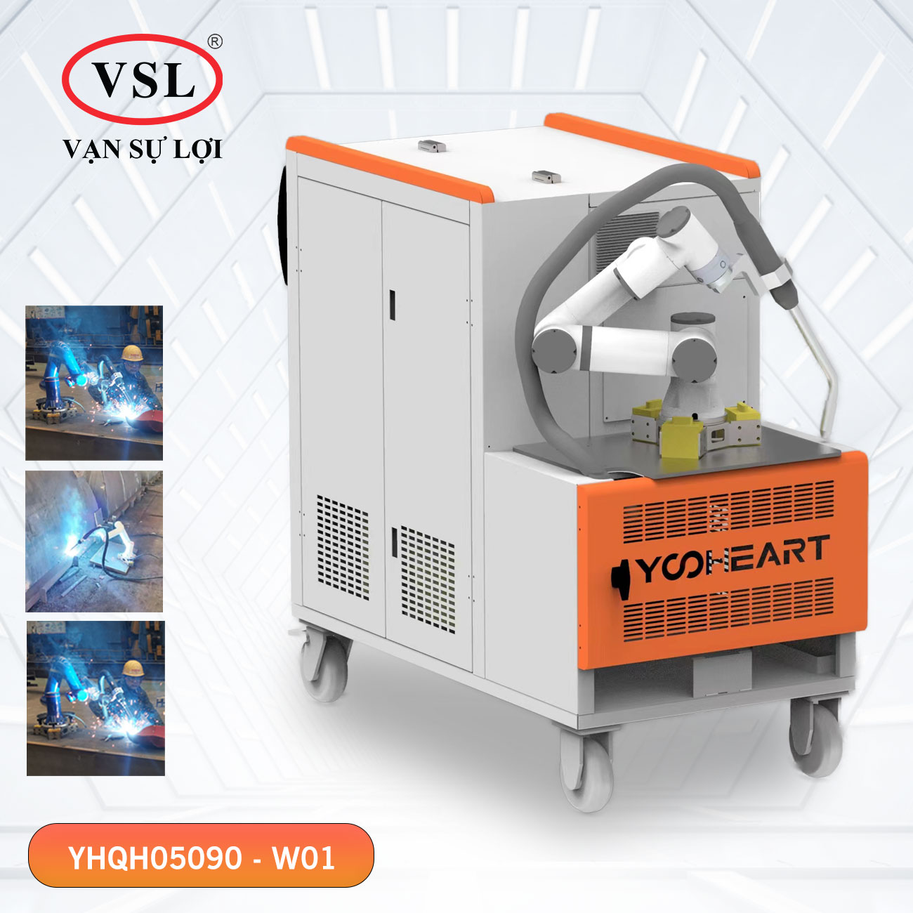 Máy hàn laser fiber tích hợp tay robot - Yooheart